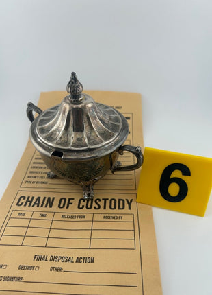 Piracy Scented Candle - Footed Sugar Bowl with Lid - Presumed Innoscent