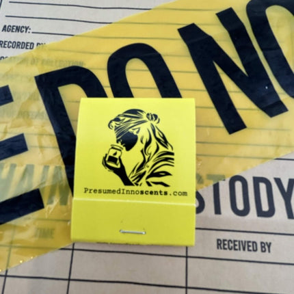 Presumed Innoscent 20ct Matchbook - Evidence Marker - Presumed Innoscent