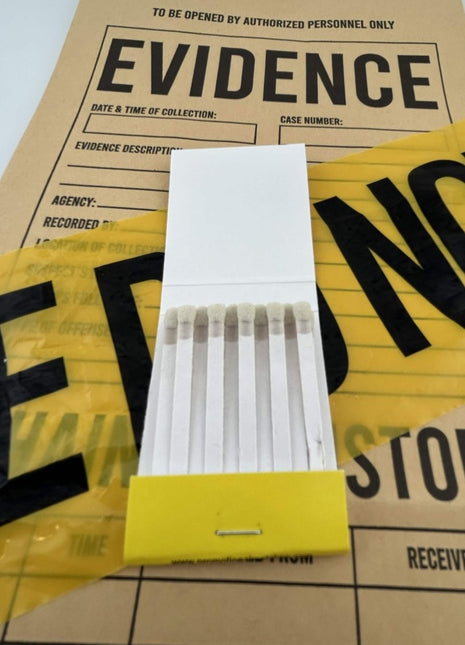 Presumed Innoscent 20ct Matchbook - Evidence Marker - Presumed Innoscent