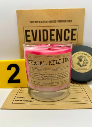Serial Killing Scented Candle Large | Old Fashioned Glass | 8.4 oz - Presumed Innoscent