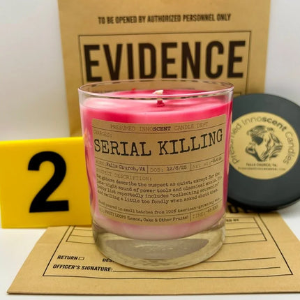Serial Killing Scented Candle Large | Old Fashioned Glass | 8.4 oz - Presumed Innoscent