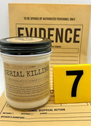 Serial Killing Scented Candle Medium | Jelly Jar | 6.5 oz - Presumed Innoscent