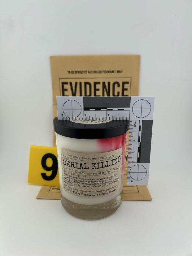 Serial Killing Scented Candle Extra Large | Double Old Fashioned Glass | 11 oz - Presumed Innoscent