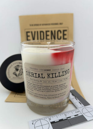 Serial Killing Scented Candle Extra Large | Double Old Fashioned Glass | 11 oz - Presumed Innoscent