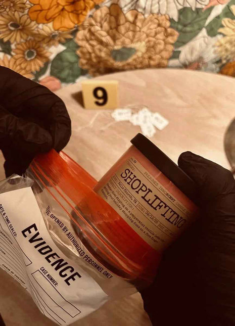 Shoplifting Scented Candle Small | Squat Jelly Jar | 3 oz - Presumed Innoscent