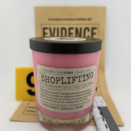 Shoplifting Scented Candle Extra Large | Double Old Fashioned Glass | 11 oz - Presumed Innoscent