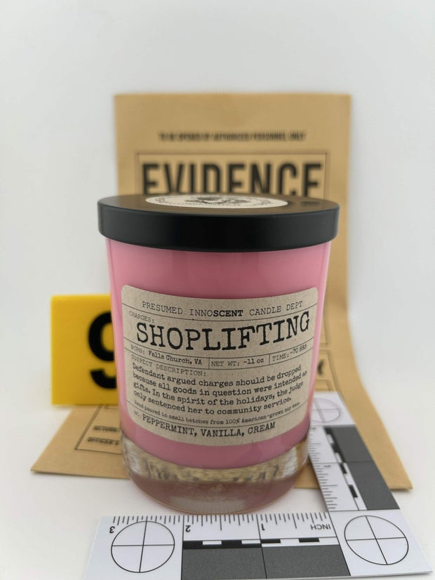 Shoplifting Scented Candle Extra Large | Double Old Fashioned Glass | 11 oz - Presumed Innoscent