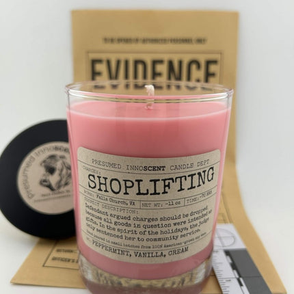 Shoplifting Scented Candle Extra Large | Double Old Fashioned Glass | 11 oz - Presumed Innoscent