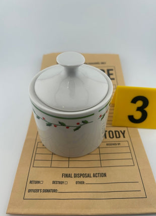 Shoplifting Scented Candle - Festive ceramic sugar bowl - Presumed Innoscent