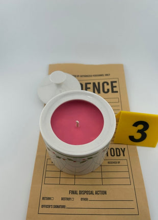 Shoplifting Scented Candle - Festive ceramic sugar bowl - Presumed Innoscent