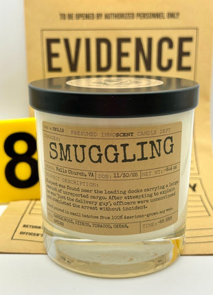 Smuggling Scented Candle Small | Squat Jelly Jar | 3 oz - Presumed Innoscent