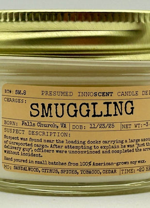 Smuggling Scented Candle [CLEARANCE] Extra Large | Mayo Jar | 13.4 oz - Presumed Innoscent