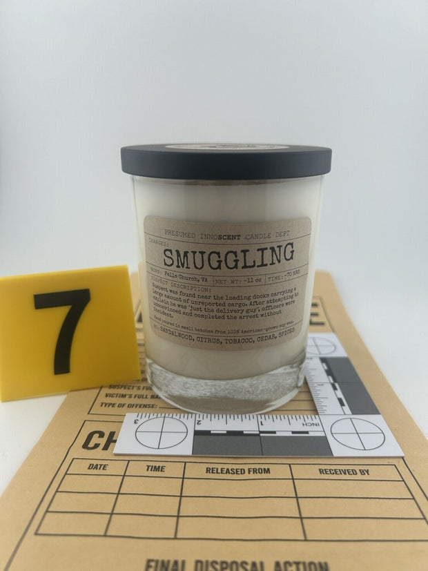 Smuggling Scented Candle Extra Large | Old Fashioned Glass | 11 oz - Presumed Innoscent