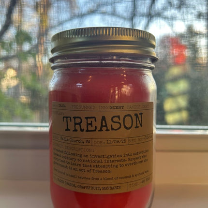 Treason Scented Candle - Presumed Innoscent