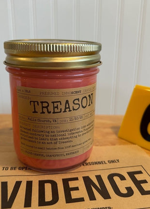 Treason Scented Candle Medium | Jelly Jar | 6.5 oz - Presumed Innoscent