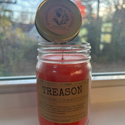 Treason Scented Candle - Presumed Innoscent