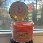 Treason Scented Candle Small | Squat Jelly Jar | 3 oz - Presumed Innoscent
