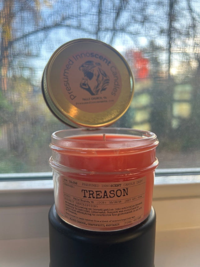 Treason Scented Candle - Presumed Innoscent