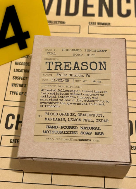 Treason Soap Bar - Presumed Innoscent
