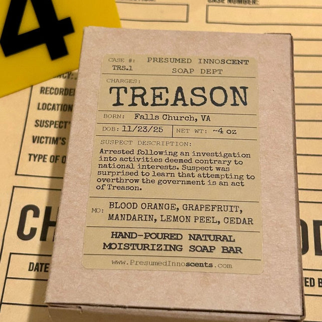 Treason Soap Bar - Presumed Innoscent