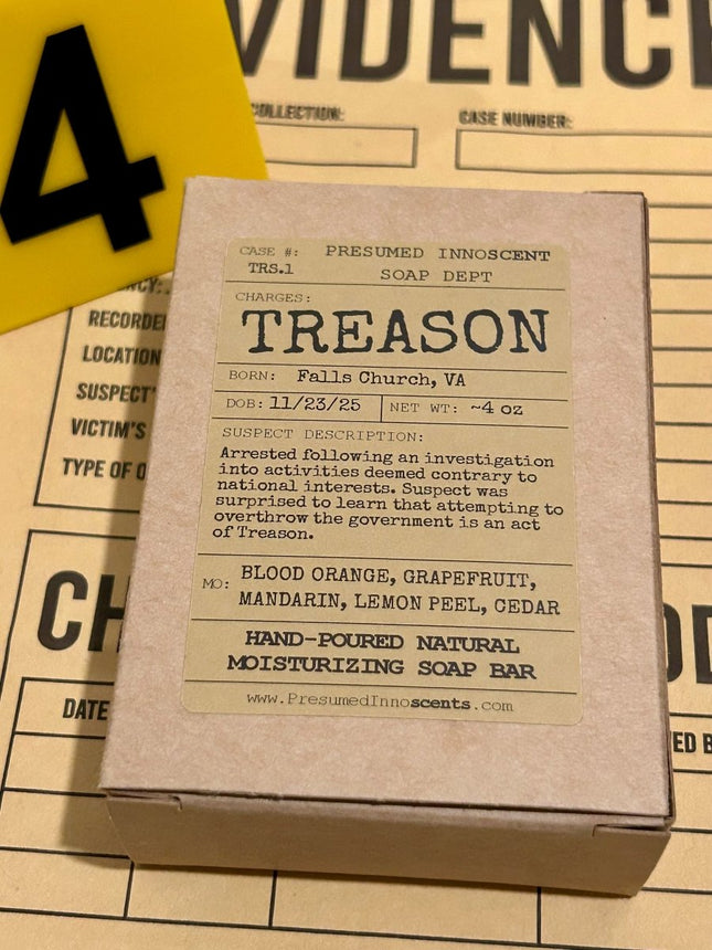 Treason Soap Bar - Presumed Innoscent