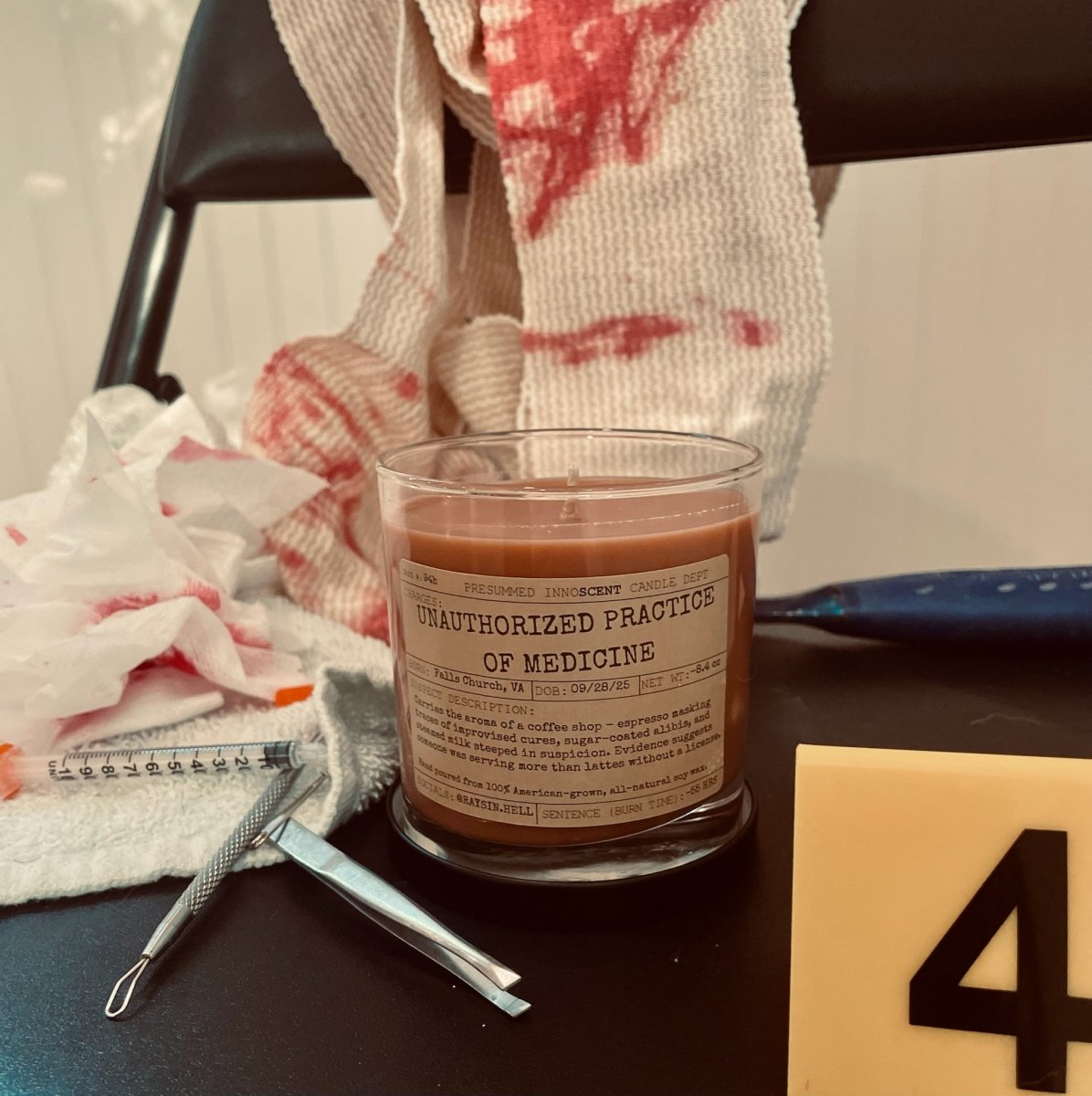 Unauthorized Practice of Medicine Scented Candle - Presumed Innoscent