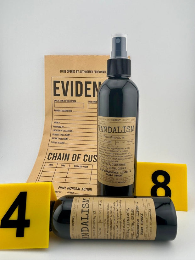Vandalism Room Spray 4 oz - Presumed Innoscent