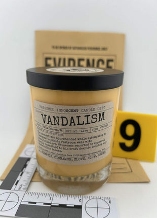 Vandalism Scented Candle Extra Large | Double Old Fashioned Glass | 11 oz - Presumed Innoscent