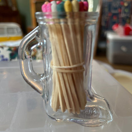 Vintage Glass Jars with Matchsticks & Strikers Glass Boot / 45 - Presumed Innoscent