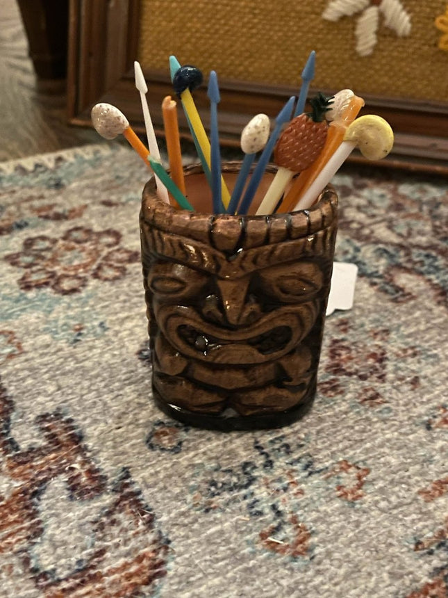 Vintage Tiki Toothpick Holder - Presumed Innoscent