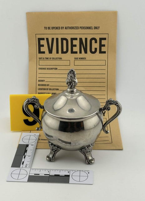Witchcraft: Exhibit B - Vintage Silver - Plated Lidded Sugar Bowl - Presumed Innoscent