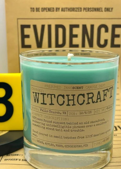 Witchcraft Scented Candle Large | Old Fashioned Glass | 8.4 oz - Presumed Innoscent