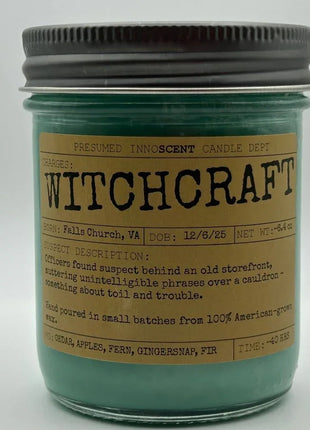 Witchcraft Scented Candle Large | Old Fashioned Glass | 8.4 oz - Presumed Innoscent
