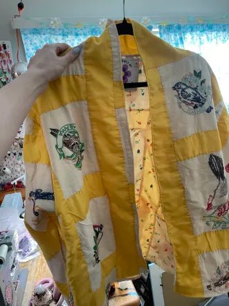 Yellow Bird Quilt Coat (XL) - Presumed Innoscent